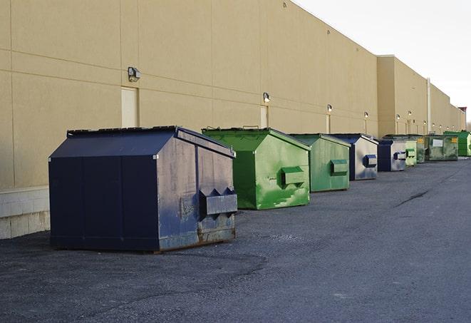 an empty dumpster ready for use at a construction site in Apache Junction